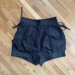 See by Chloe black eyelet shorts, size 4